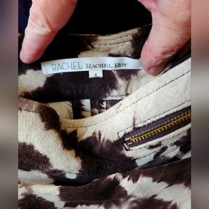 Rachel Roy Leather/Suade Miniskirt